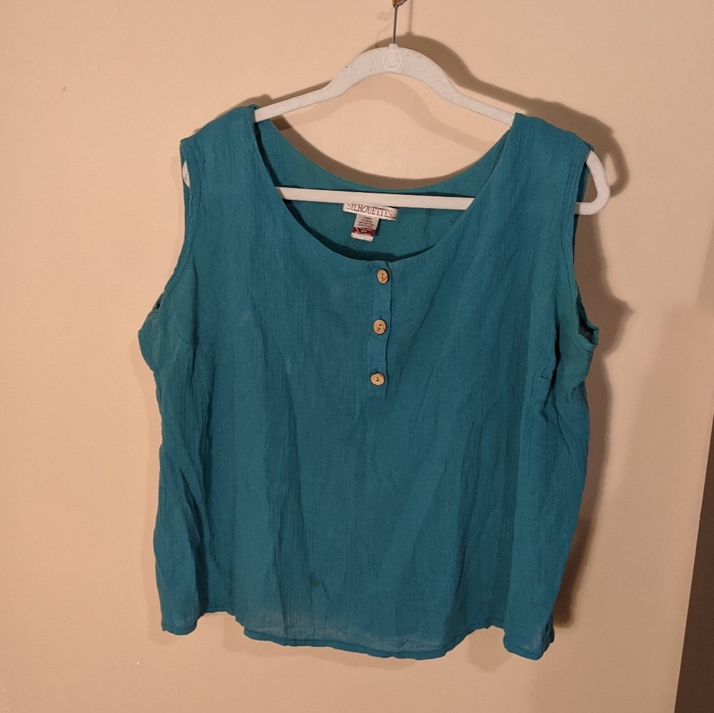 Sleeveless vintage blouse